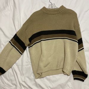 Brown knit sweater